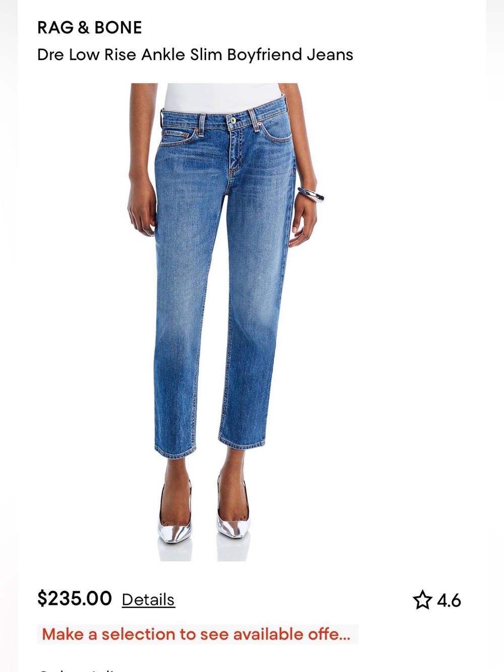 2 pairs Rag & Bone Jeans Dre size 27